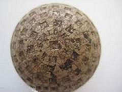 vintage square mesh golf ball